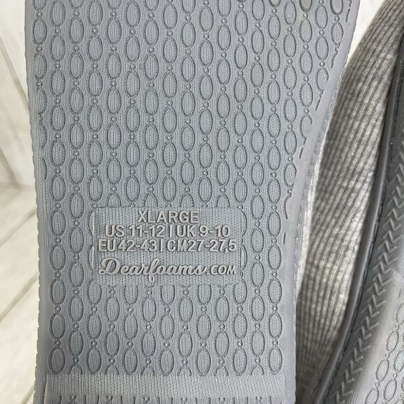 Dearfoams No Sweat Comfort DF Adapt Gel Infused Memory Foam Slippers Sz 11/12 - Picture 6 of 7